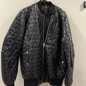 Concepts D’Odeur Mens L Black Bomber Jacket